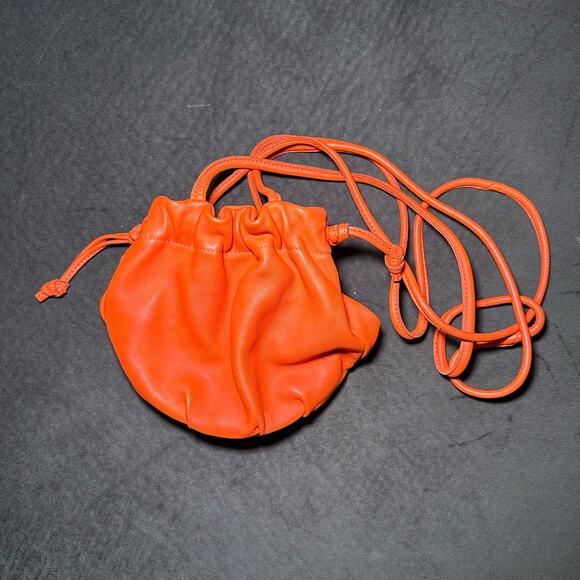 Clare V Emma Drawstring Bucket Bag - Orange - Picture 2 of 7